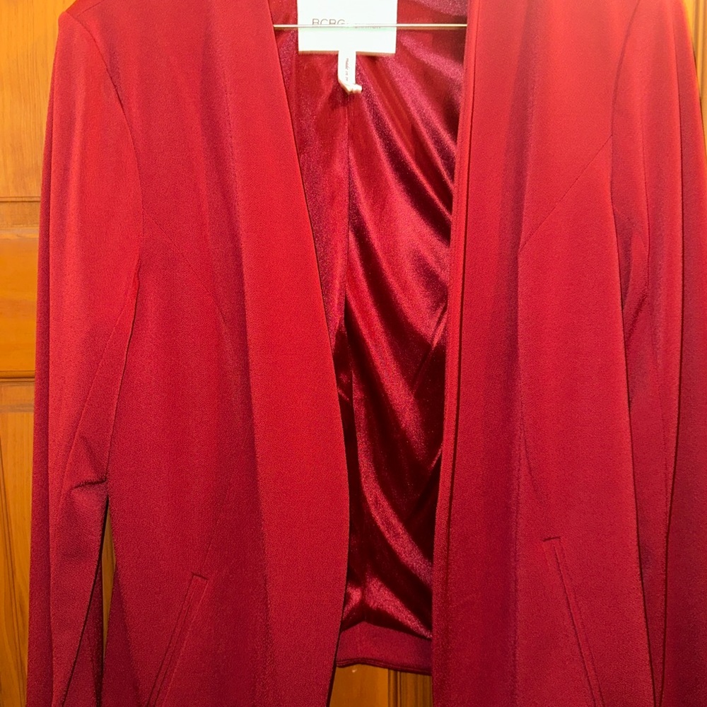 BCBGeneration Deep Red Blazer Medium - image 2